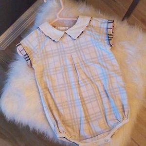 Burberry baby romper 3 months